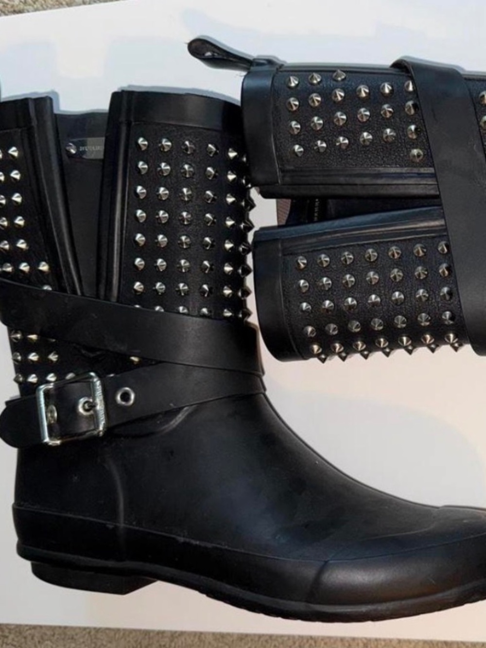 Burberry rubber boots